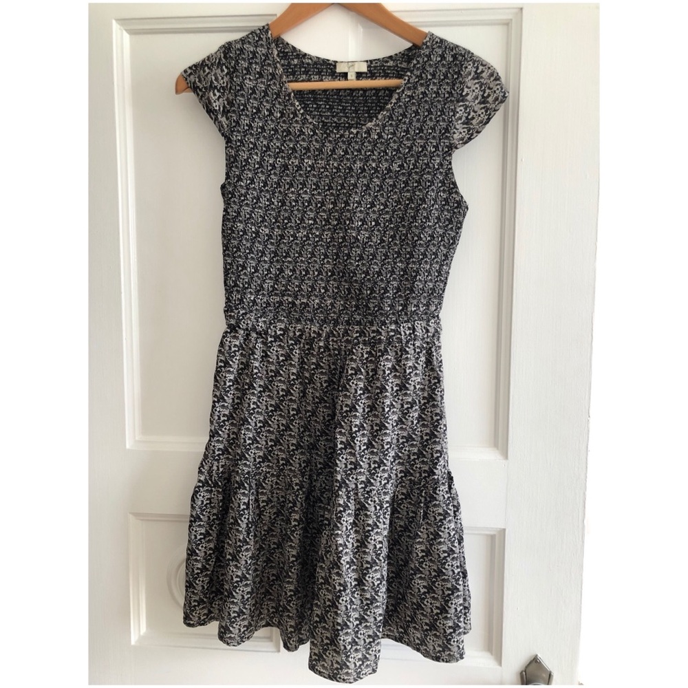 Joie dress in black and white pattern